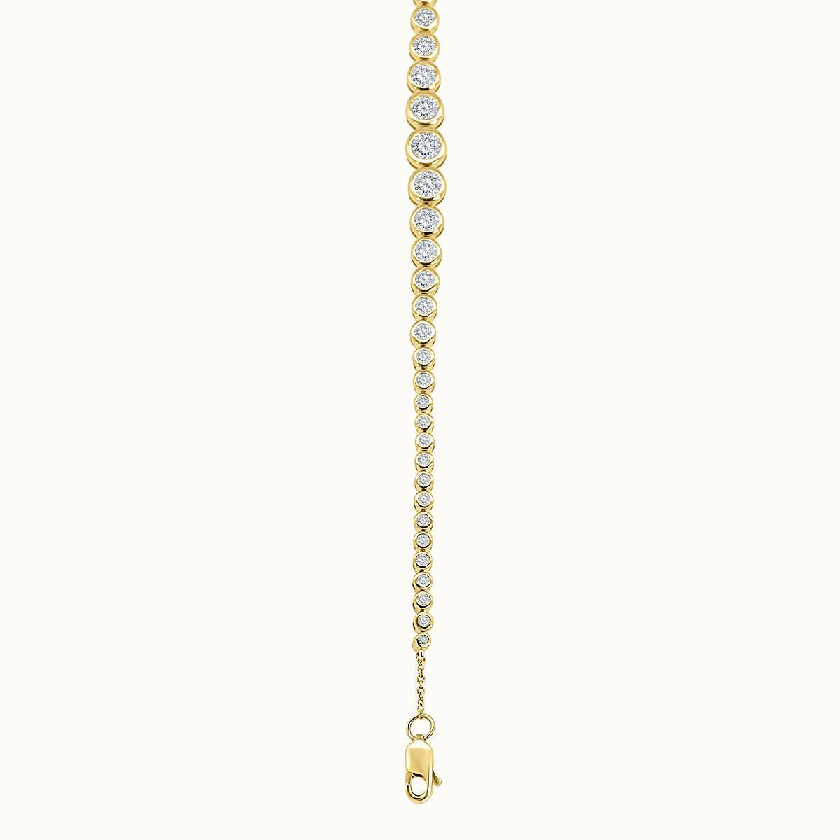 Bezel Set Diamond Bracelet