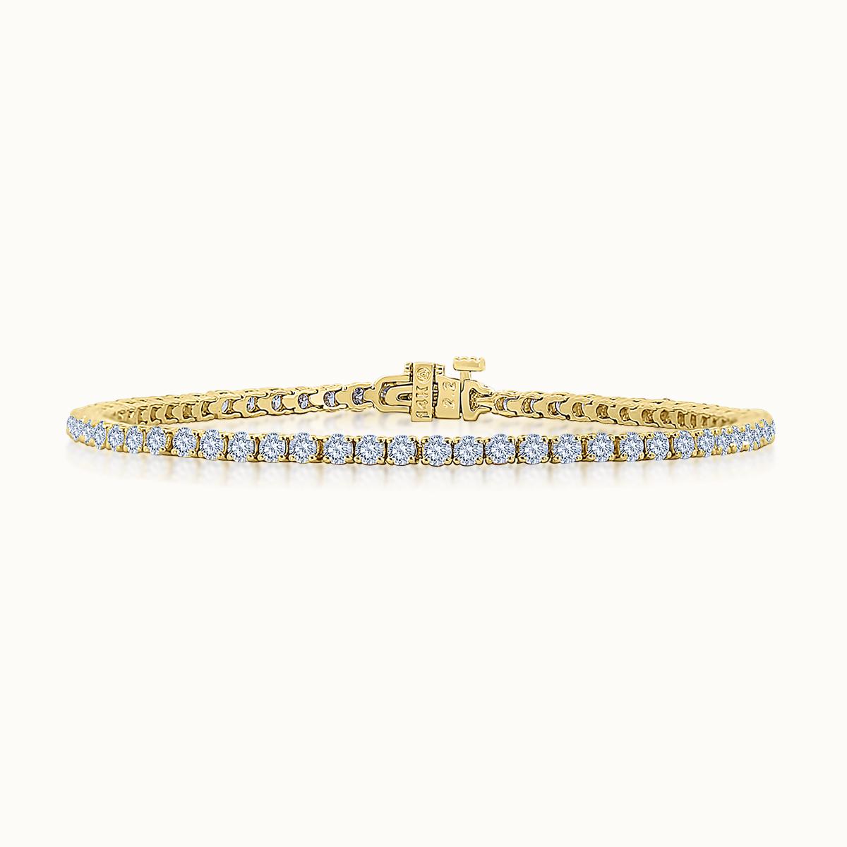 Prong Set Diamond Line Bracelet