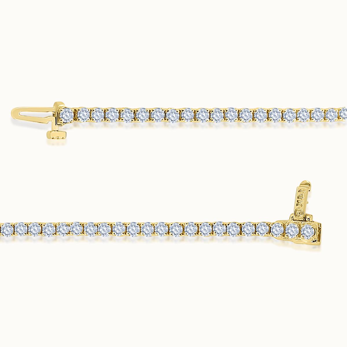 Prong Set Diamond Line Bracelet