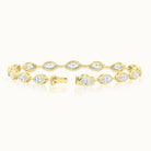 Marquise Bezel Set Diamond Line Bracelet