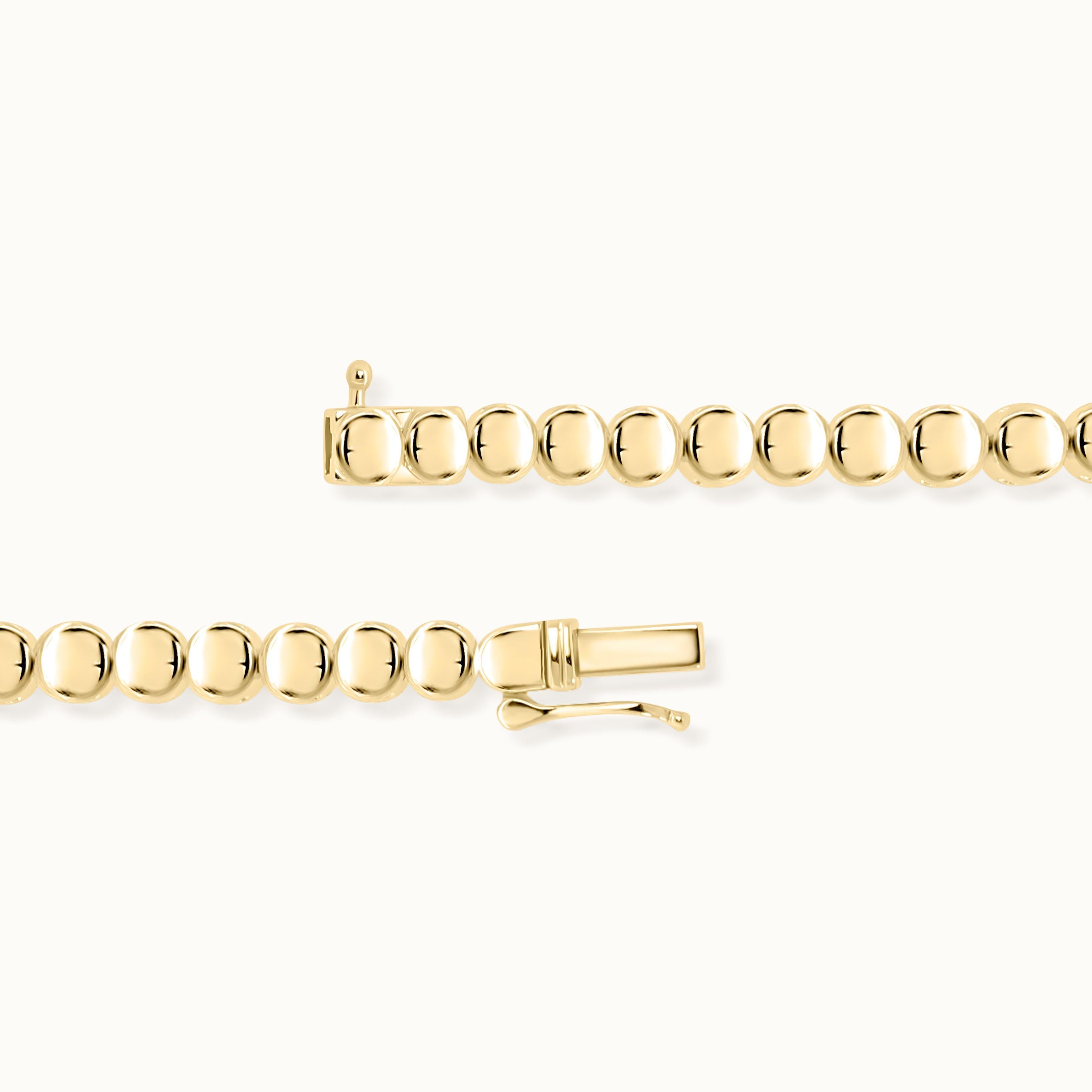 Bezel Set Round Diamond Line Necklace