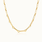Paperclip & Circle Link Chain