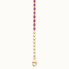 Bezel Set Ruby Necklace