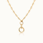 Bar & Circle Link Chain with Push Lock