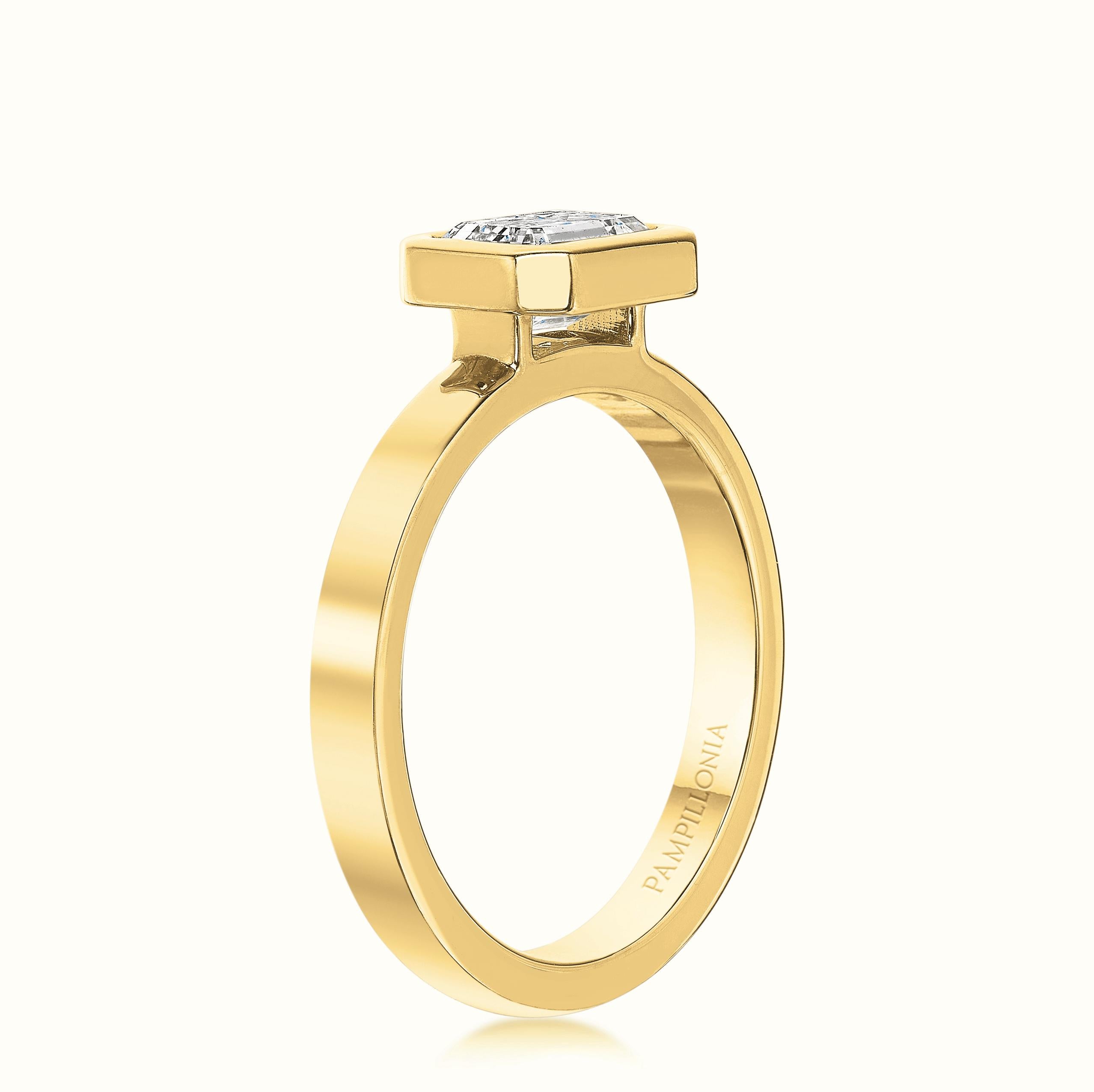 Quinn Emerald Cut East & West Diamond Ring