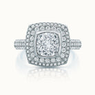 Kathleen Cushion Diamond Double Halo