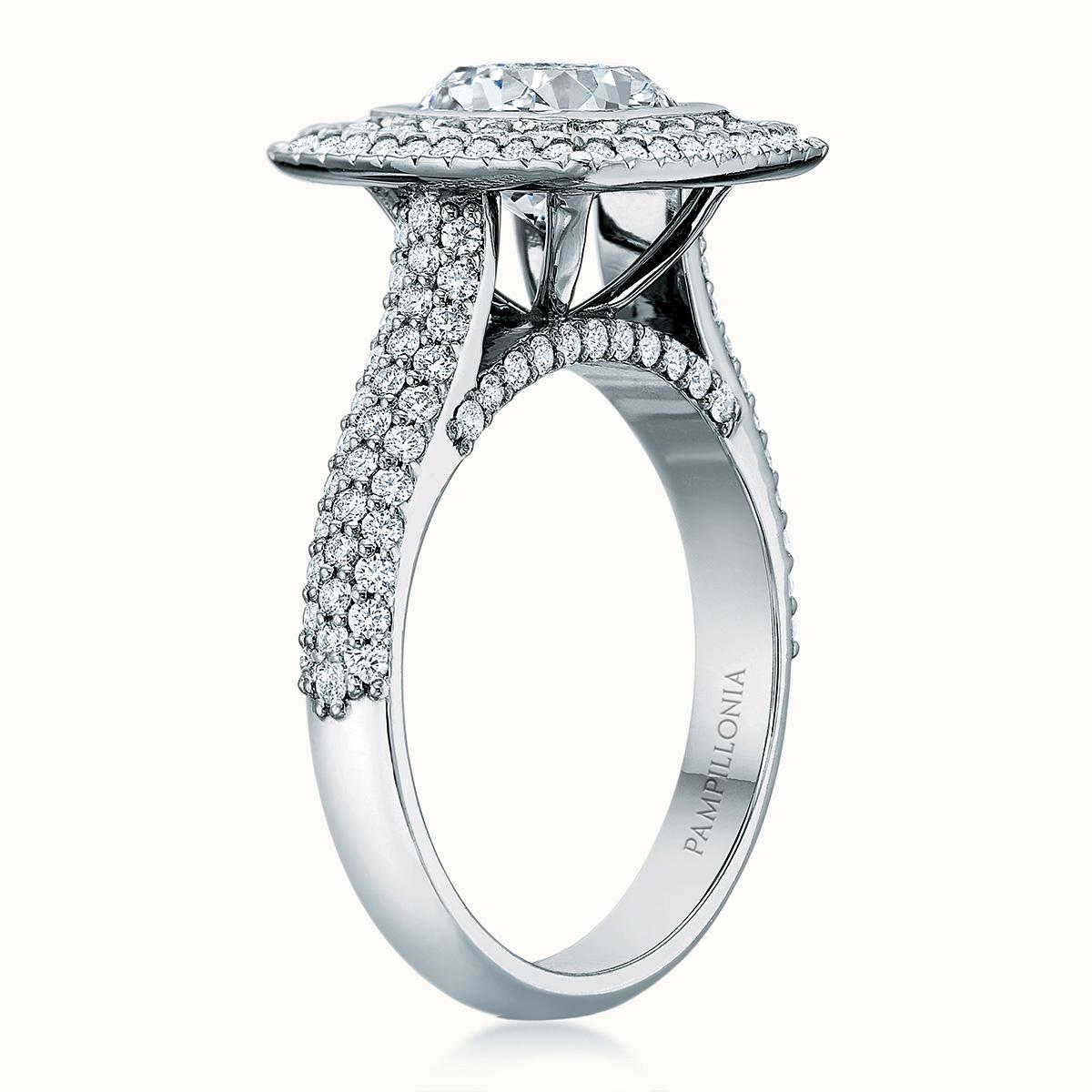 Kathleen Cushion Diamond Double Halo