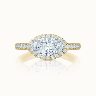 Kate Diamond Halo East & West Marquise