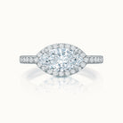 Kate Diamond Halo East & West Marquise