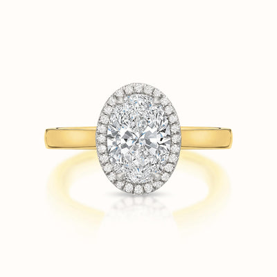 Taylor Diamond Halo Oval