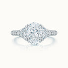 Lennon Oval Diamond Three Stone Ring