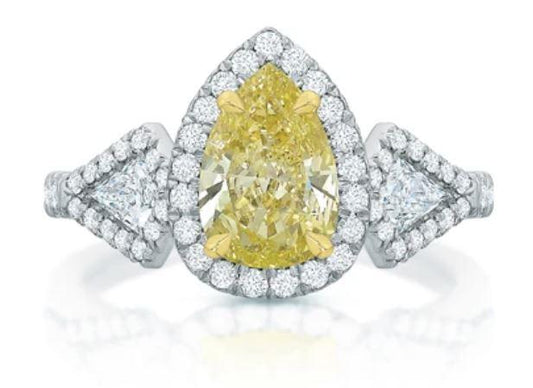 Kate Yellow Diamond Three-Stone