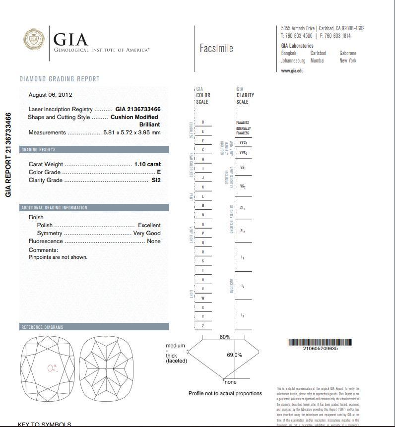 Kate Diamond Halo Three Stone Cushion