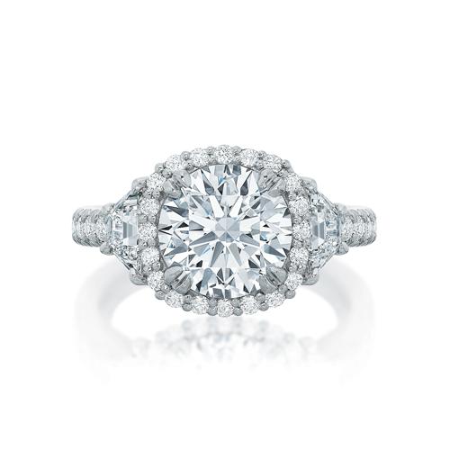 Savannah Diamond Three-Stone Halo