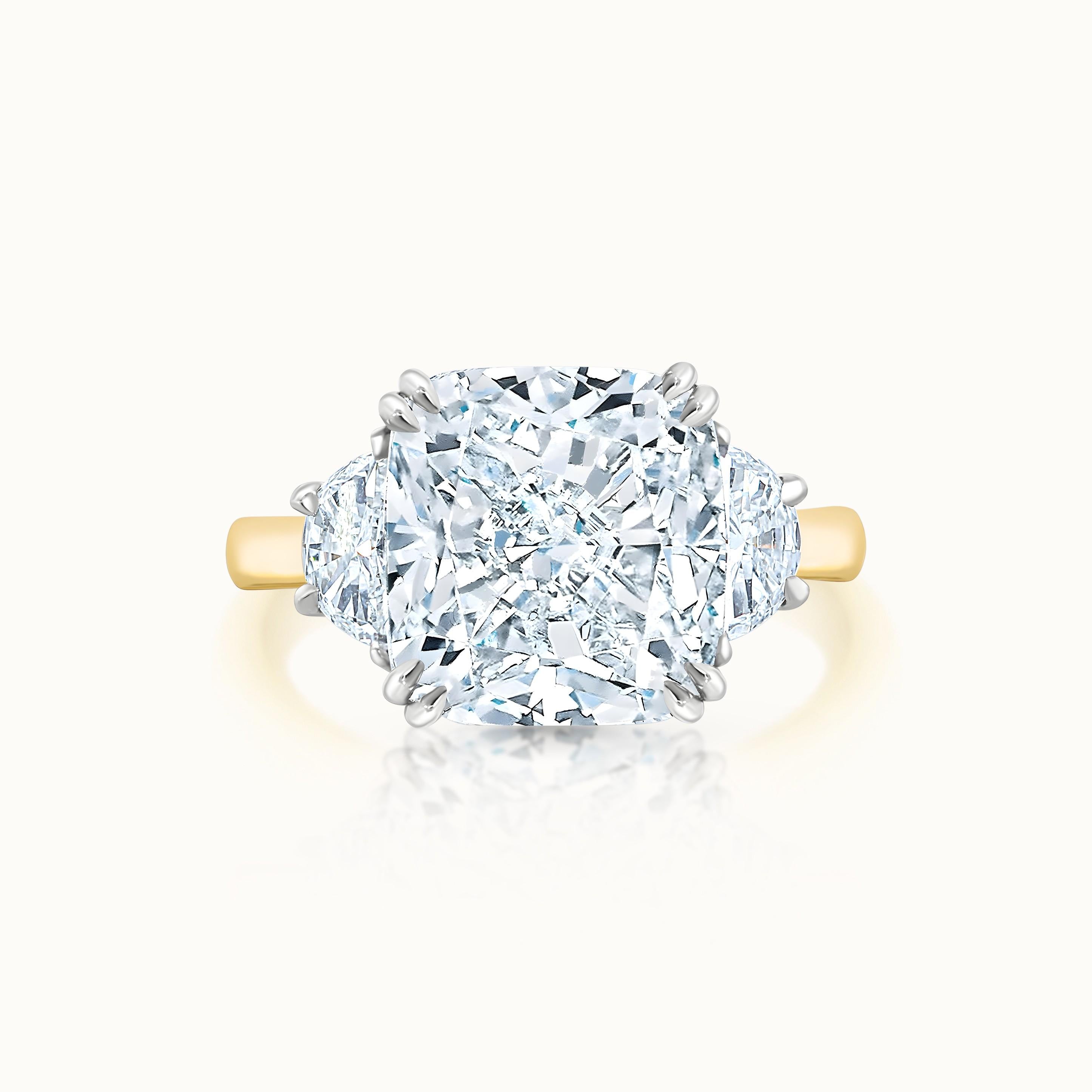 Taylor Three Stone Diamond Cushion