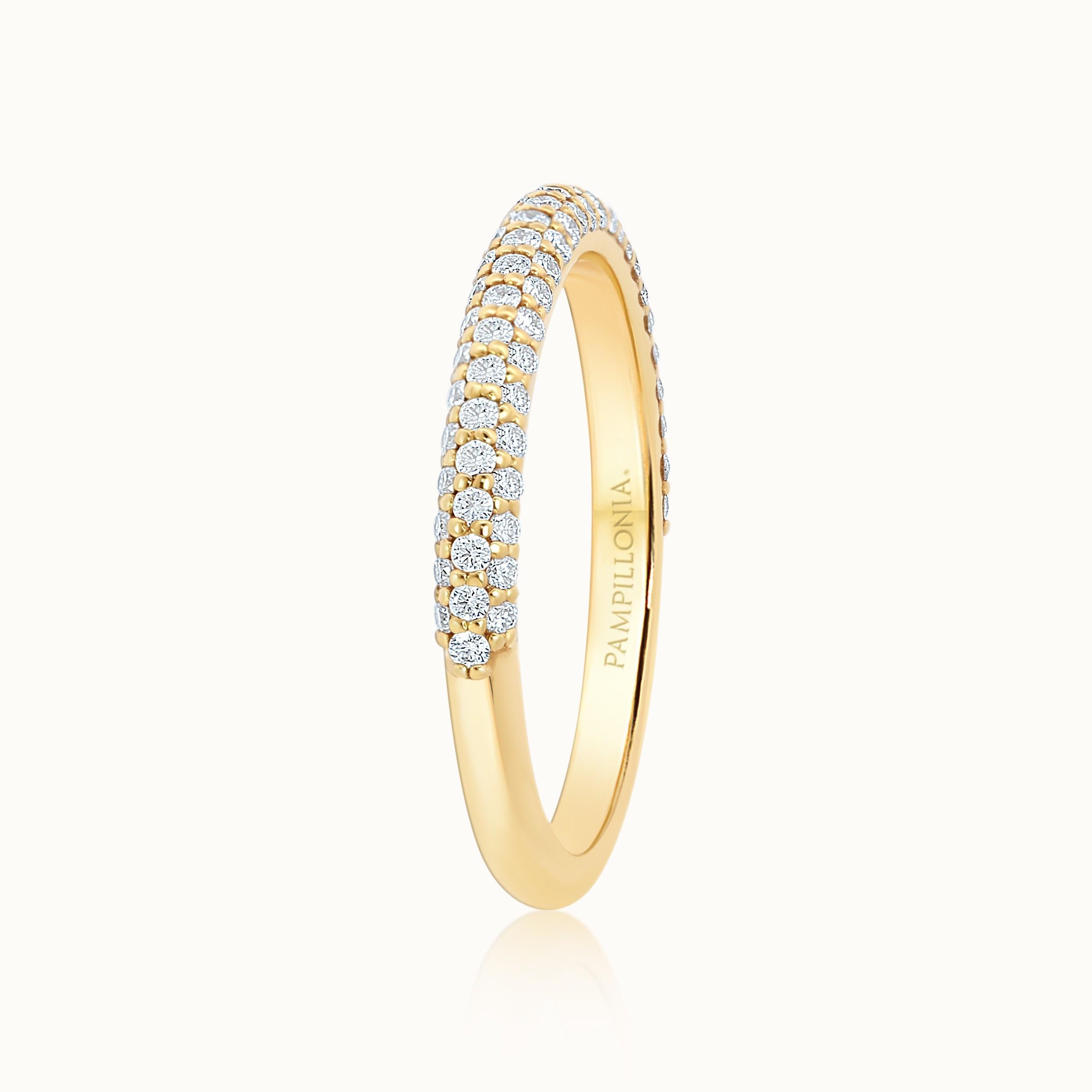 Kathleen Rolled Pave Band