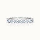 Savannah Emerald Cut Diamond East & West Eternity Band