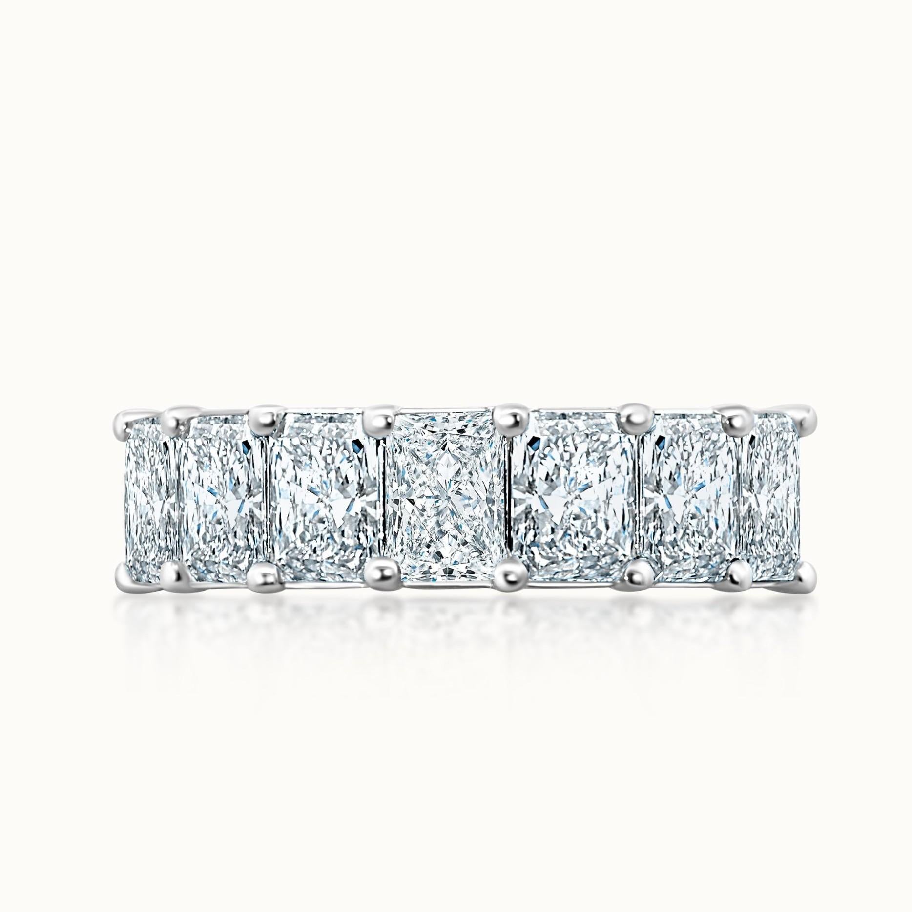 Prong Set Radiant Diamond Band