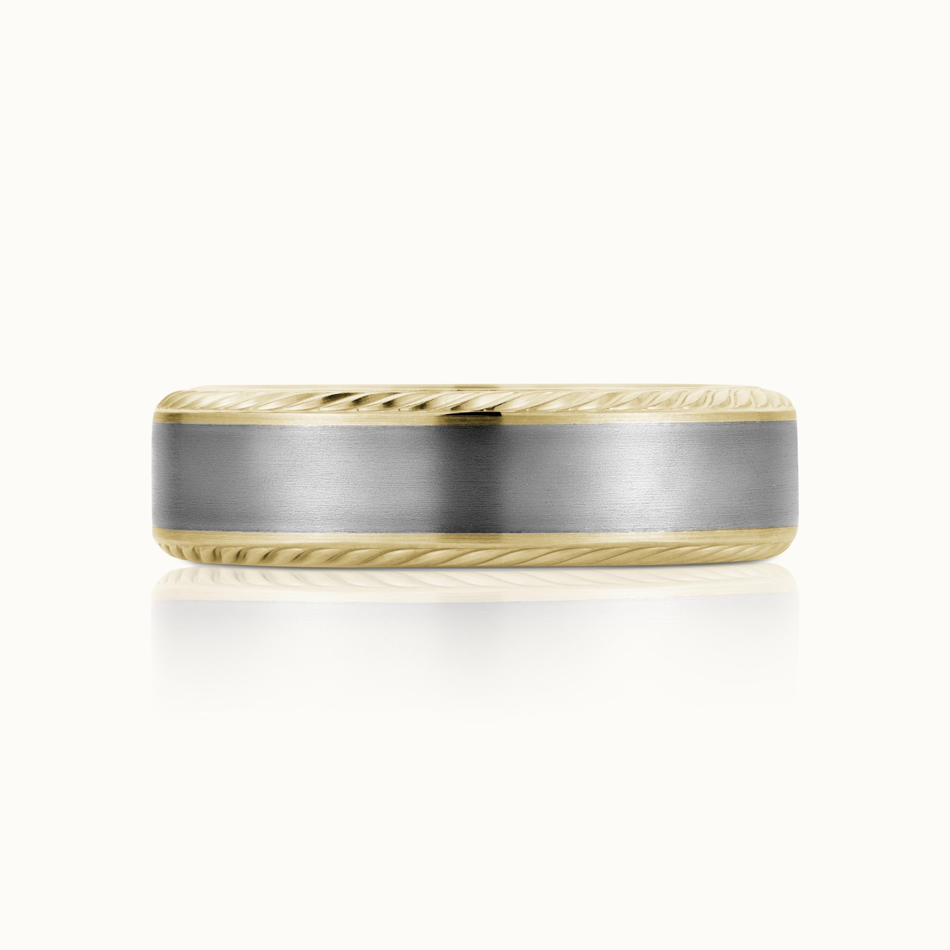 Two Tone Rope Mens Band