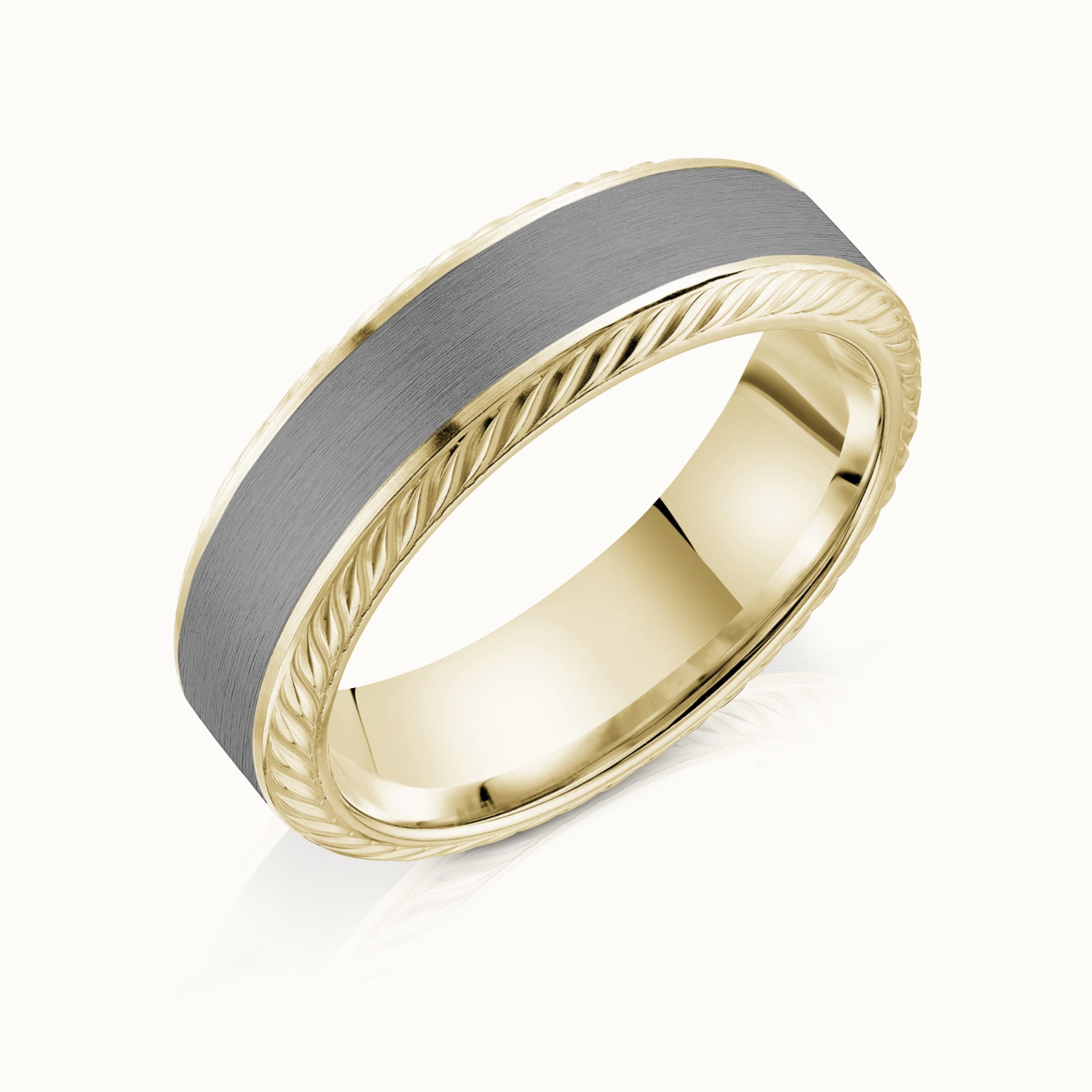 Two Tone Rope Mens Band