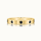 Burnished Black Diamond Band