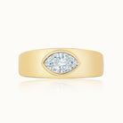 Aubri Burnished East & West Marquise Diamond Ring