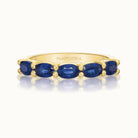 Savannah Oval Sapphire East & West Band