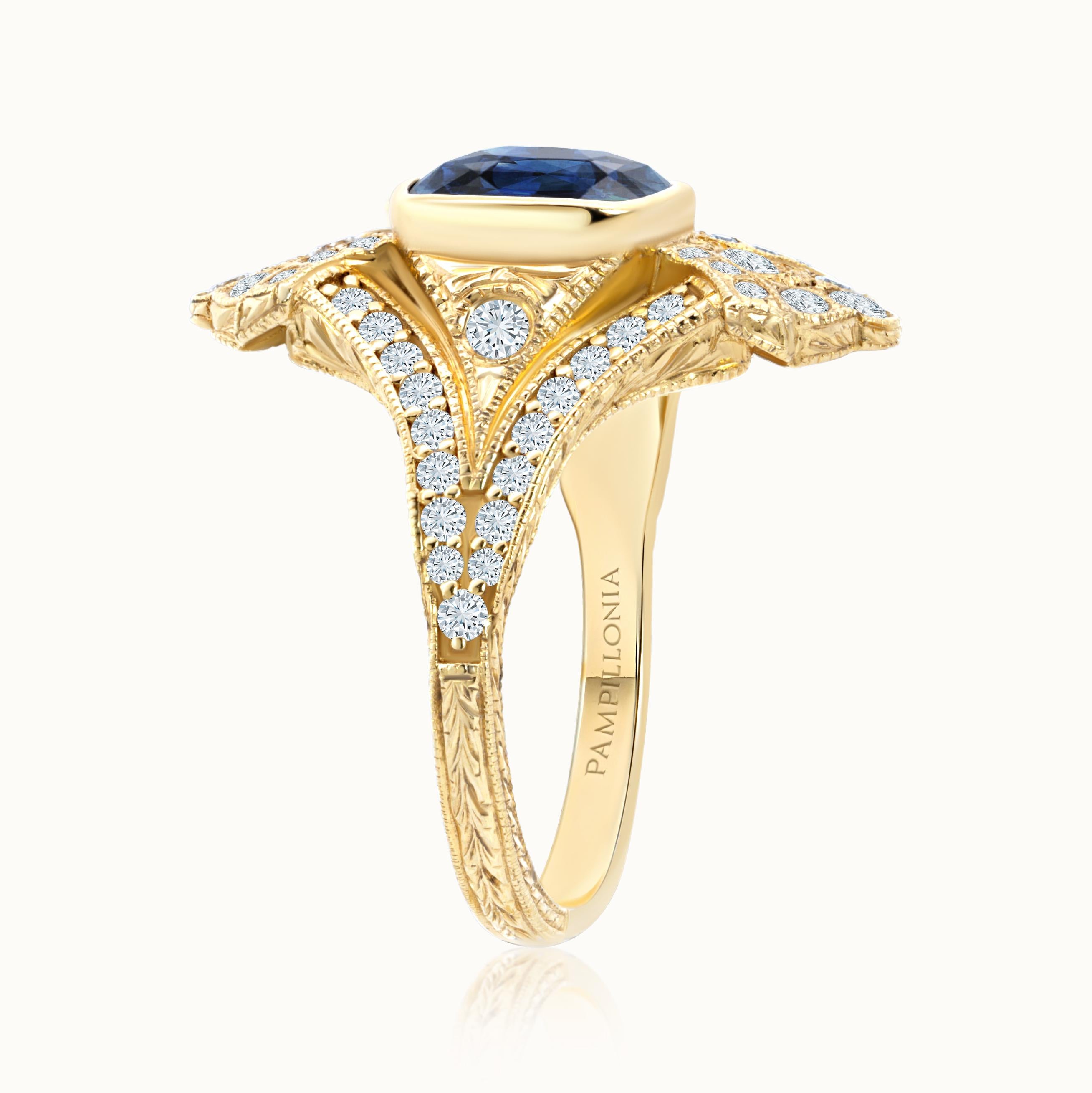 Holly Opulent Blue Spinel Ring