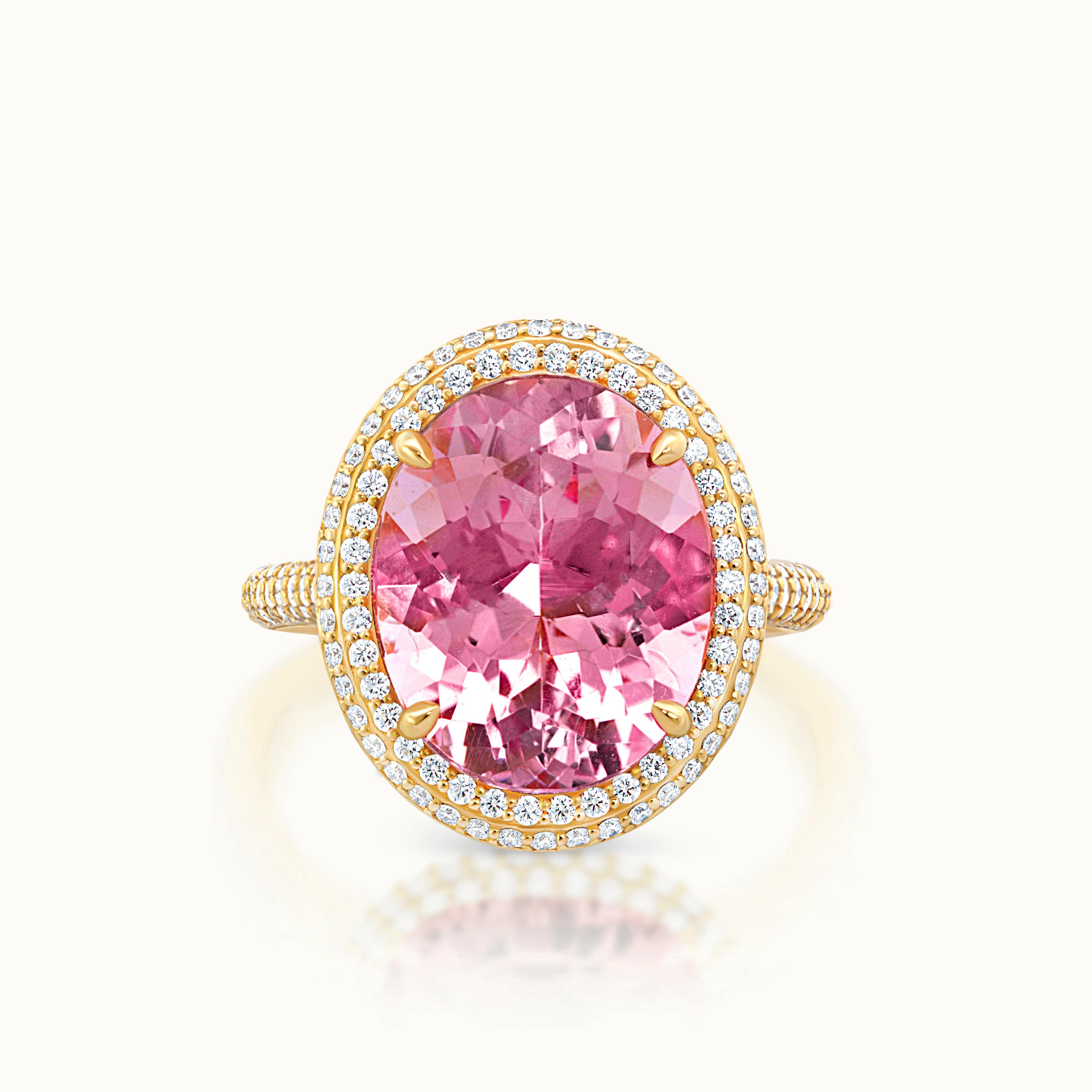 Kathleen Grand Morganite Halo