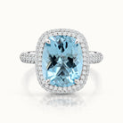 Kathleen Grand Aquamarine Halo