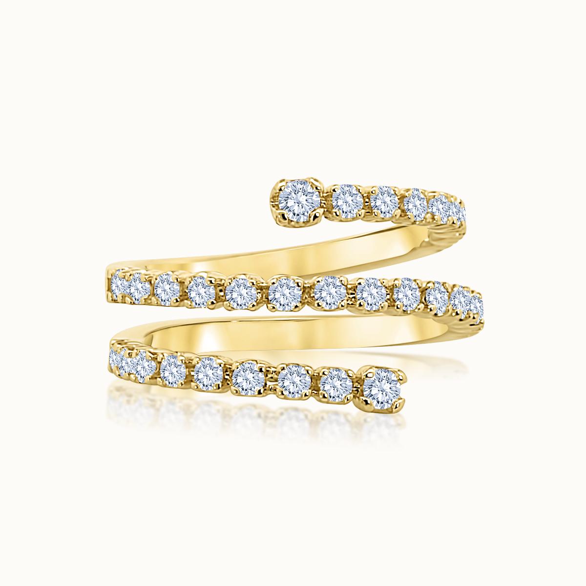 Coil Diamond Ring