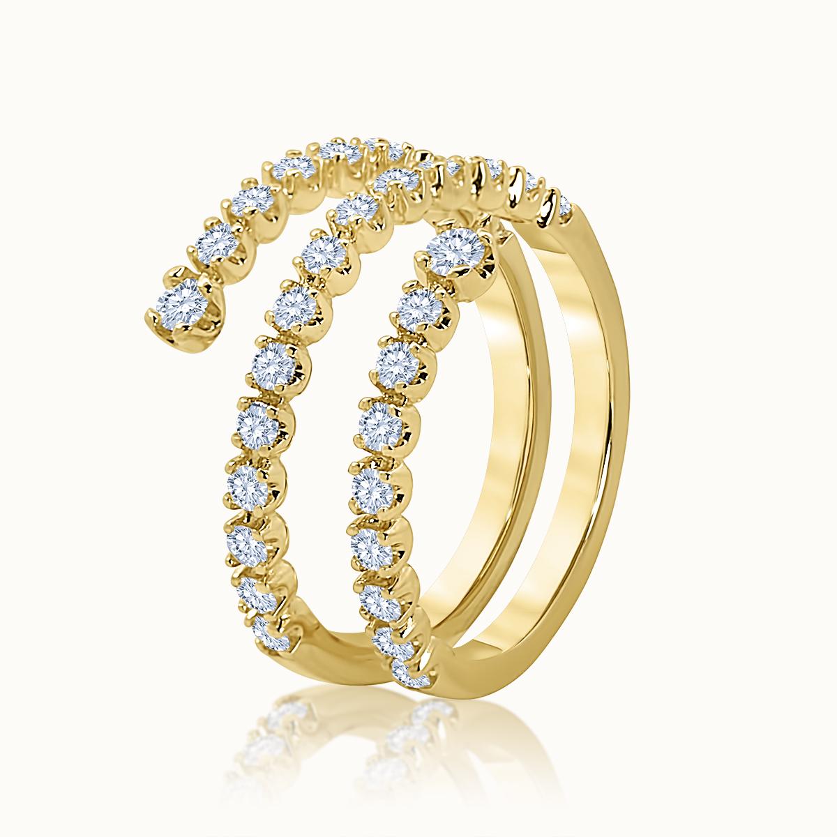 Coil Diamond Ring