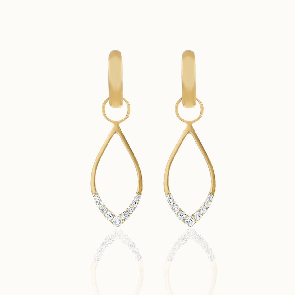 Drop Earring Charms Diamond