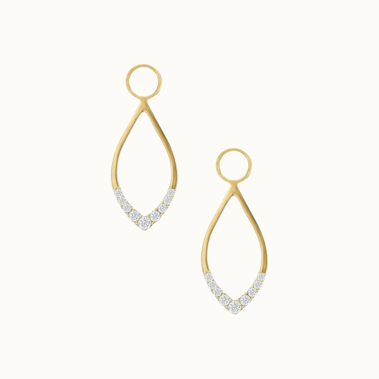 Drop Earring Charms Diamond