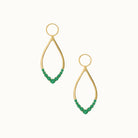 Drop Earring Charms Emerald
