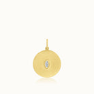 Marquise Diamond Disk Pendant