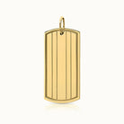 Signature Pinstripe Tag Necklace