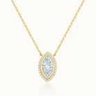 Gabriella Necklace Marquise Diamond Halo
