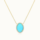 Taylor Turquoise Necklace Oval
