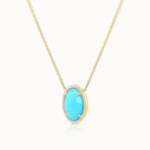 Taylor Turquoise Necklace Oval
