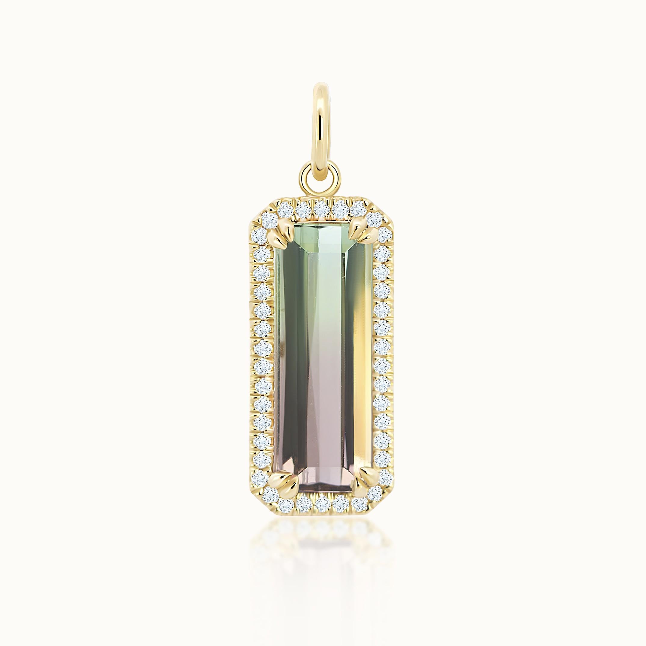 Taylor Emerald Cut Watermelon Tourmaline