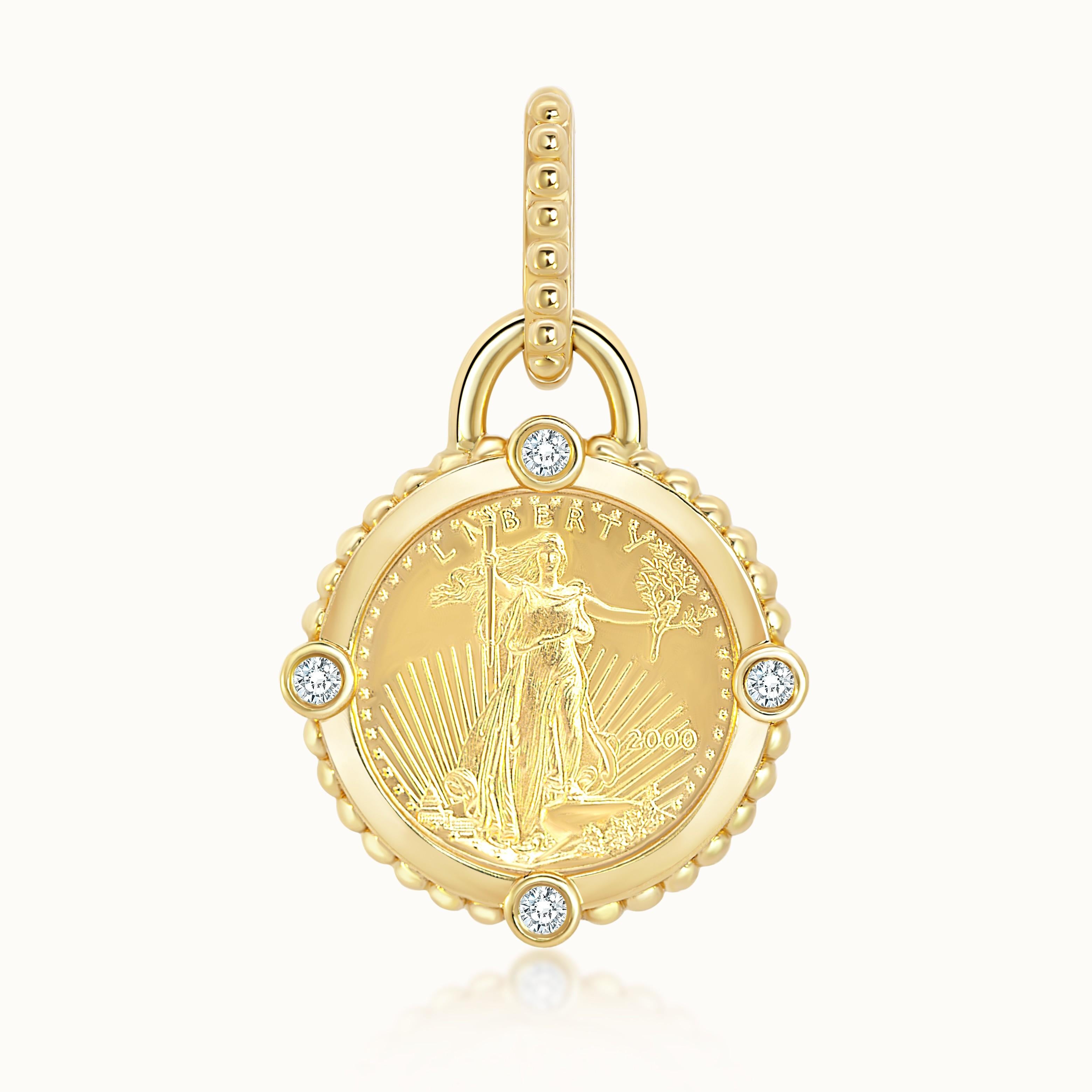 Aubri Coin Pendant Liberty