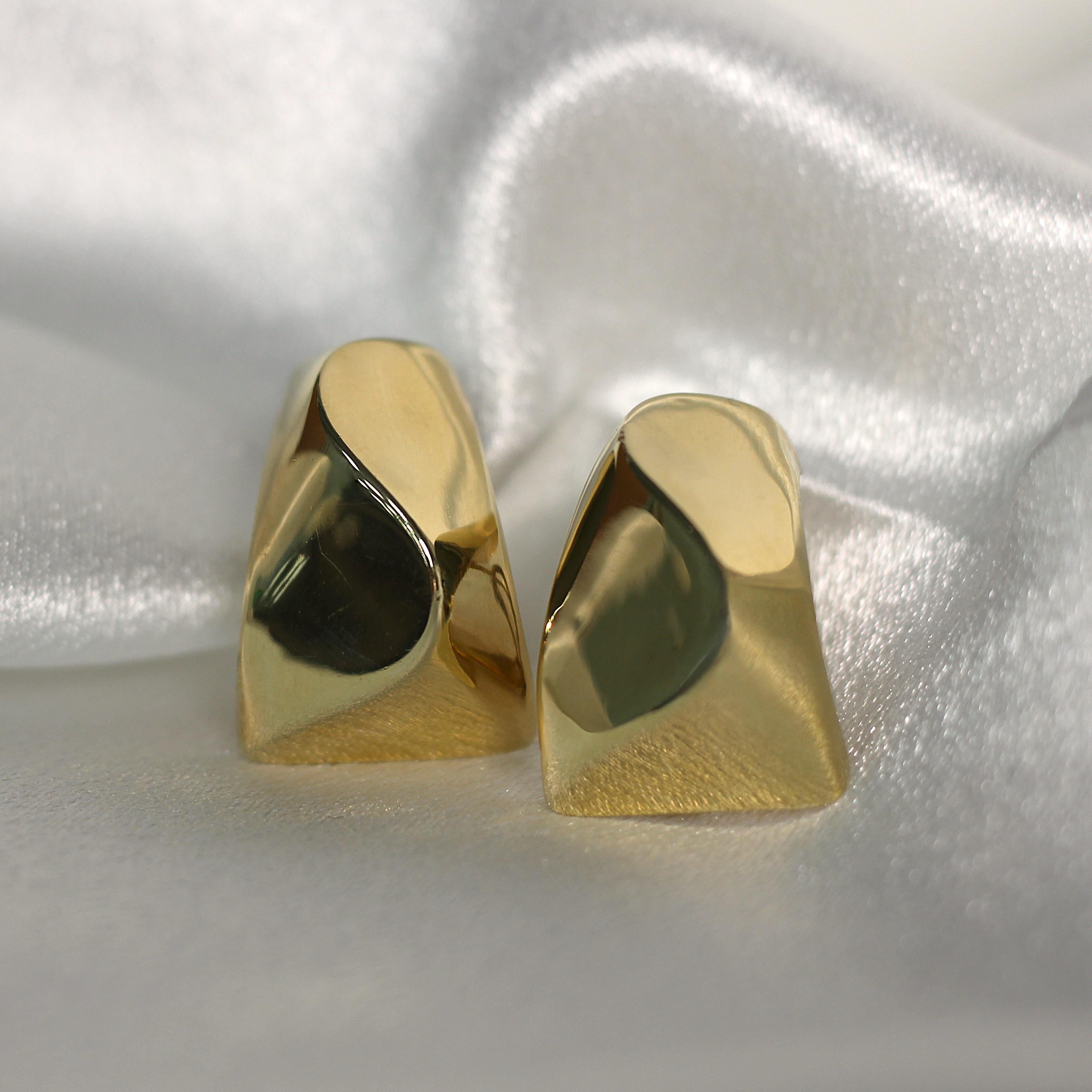 ESTATE Omega Clip Earrings
