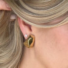 ESTATE Omega Clip Earrings