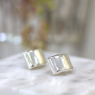 ESTATE Silver Dome Earrings