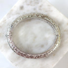 Monica Rich Kosann Engraved Silver Bangle
