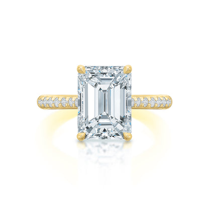 Lennon Emerald Cut Diamond Solitaire