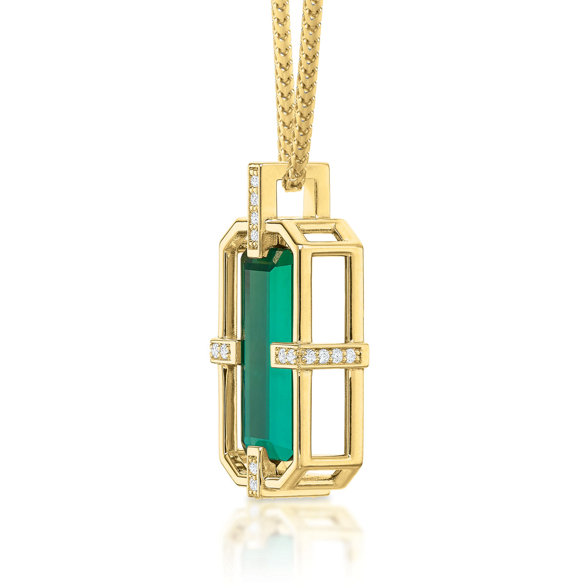 Sloane Indicolite Cage Pendant