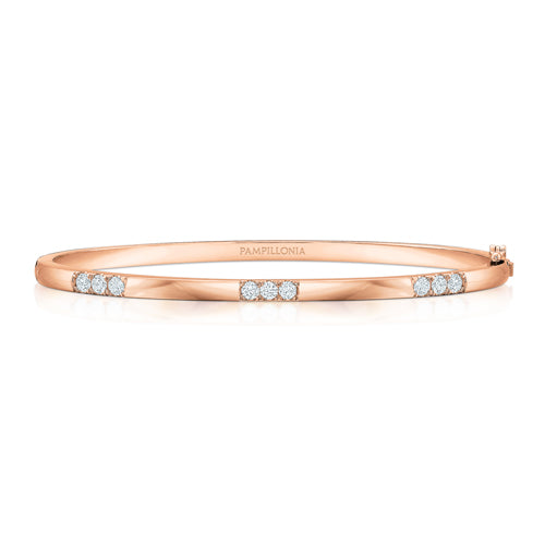 Lennon Trio Diamond Semi Eternity Bangle