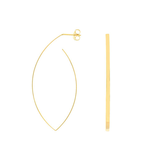 Marquise Wire Hoops
